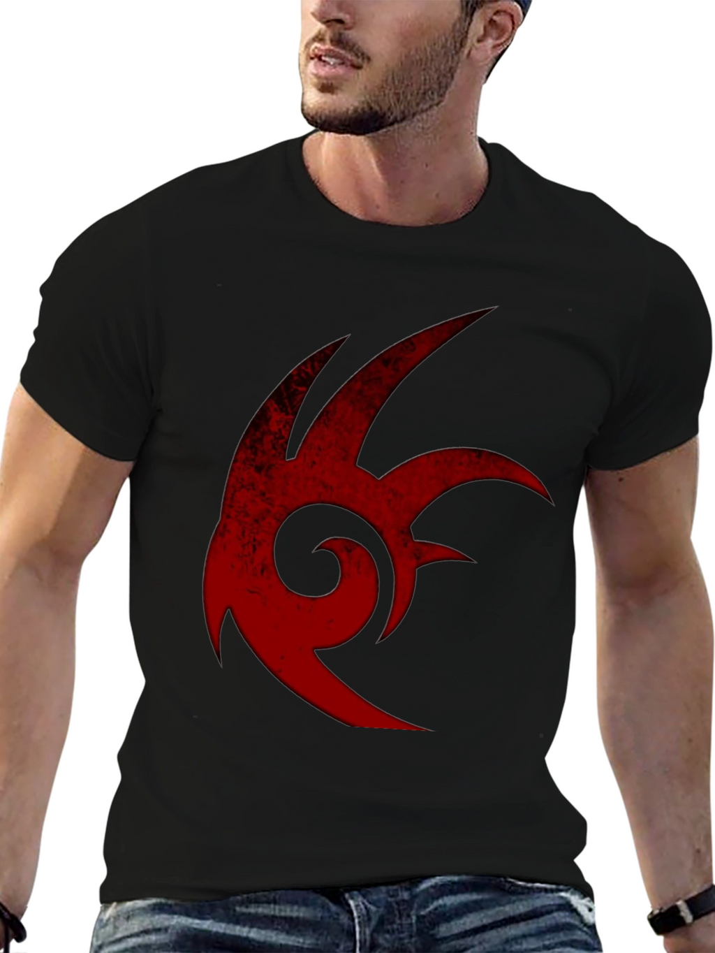 Shadow the Hedgehog Emblem Black T-Shirt