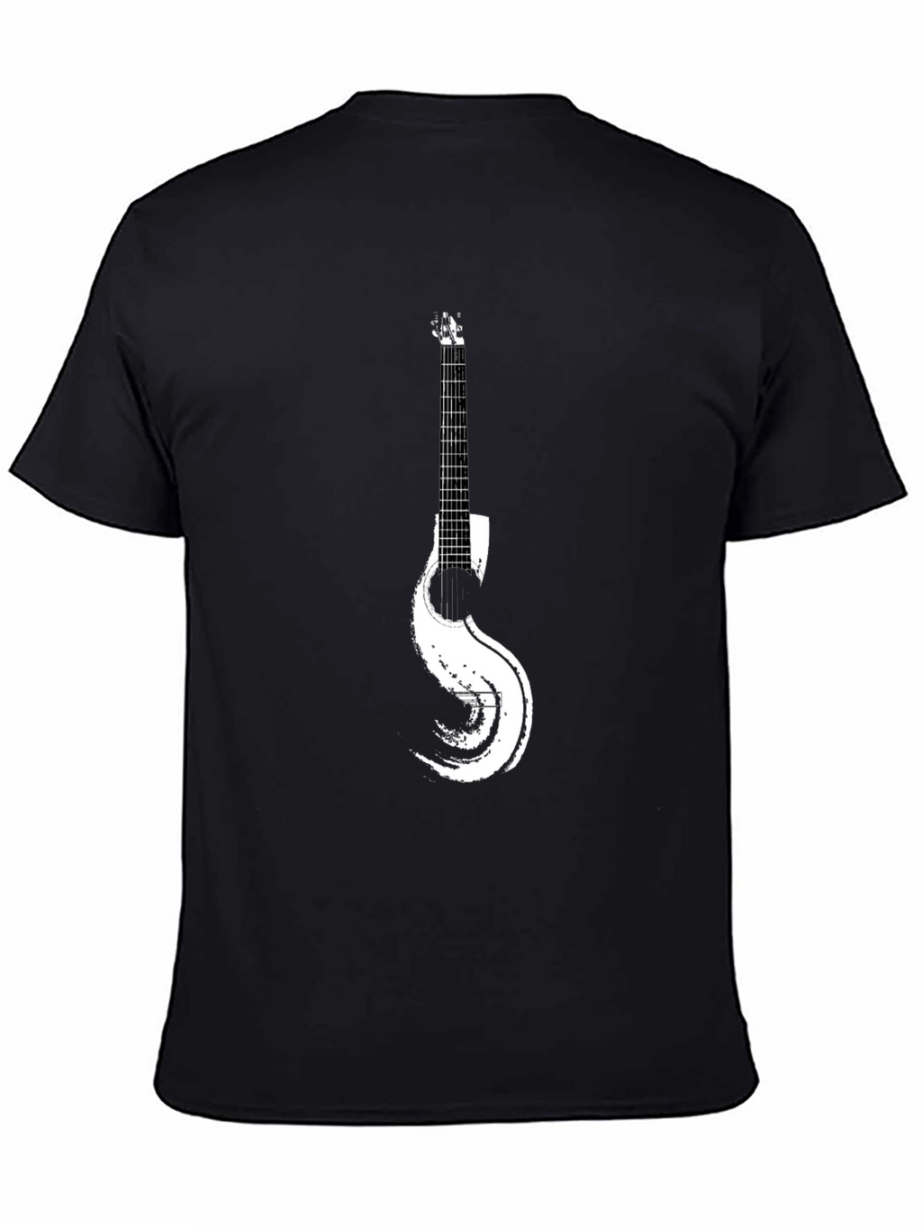 Guitar Graphic Black T-Shirt for Music Lovers