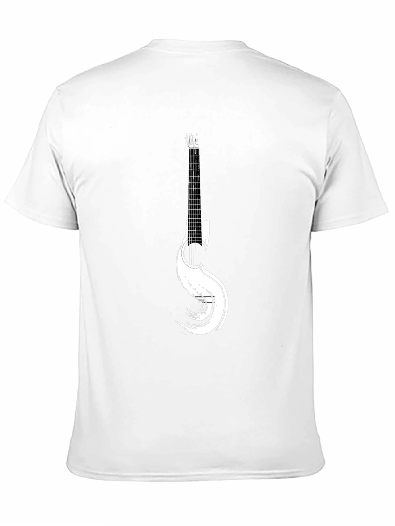 Guitar Graphic Black T-Shirt for Music Lovers