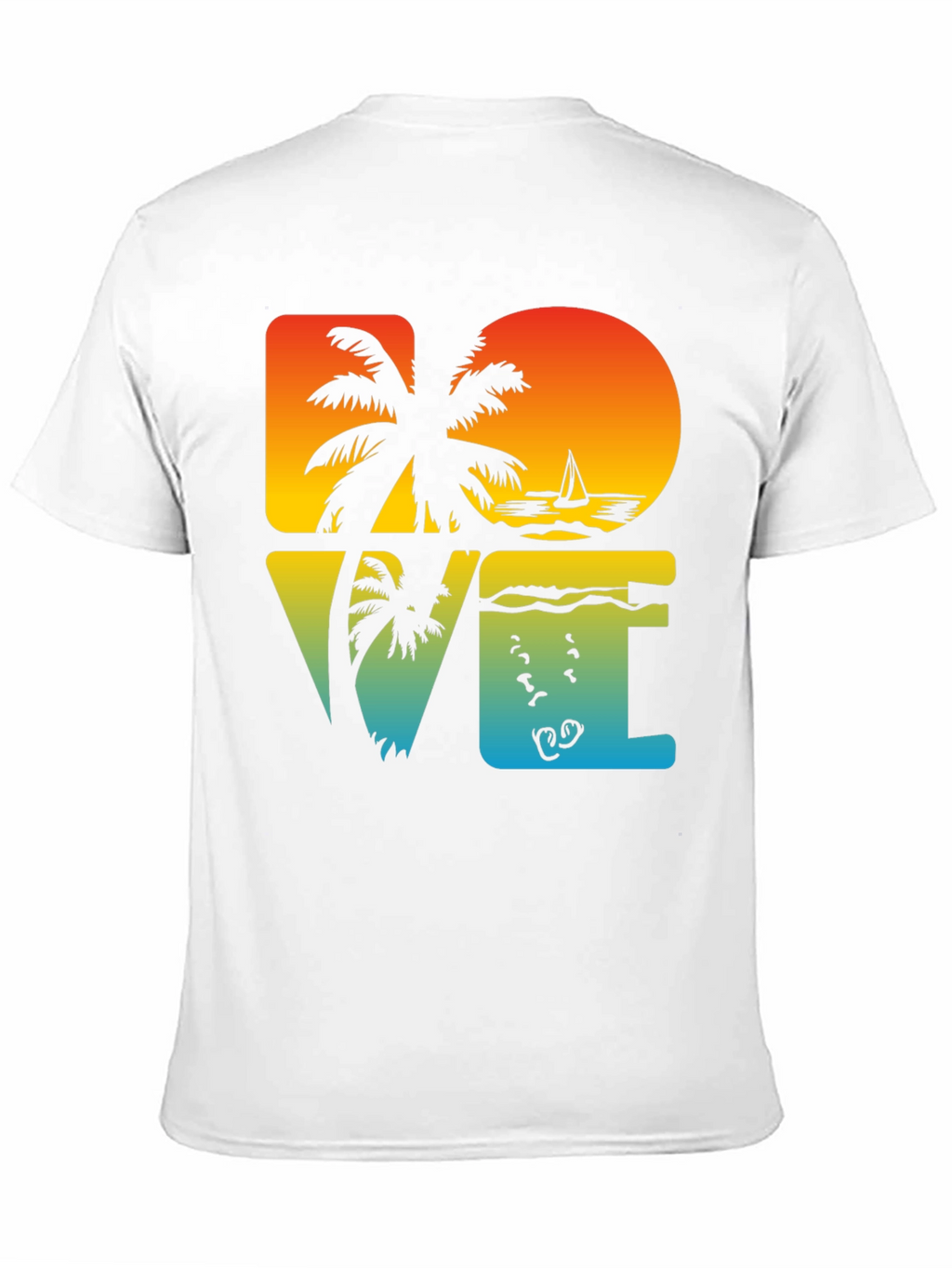 Tropical Dive Love Black Graphic Tee