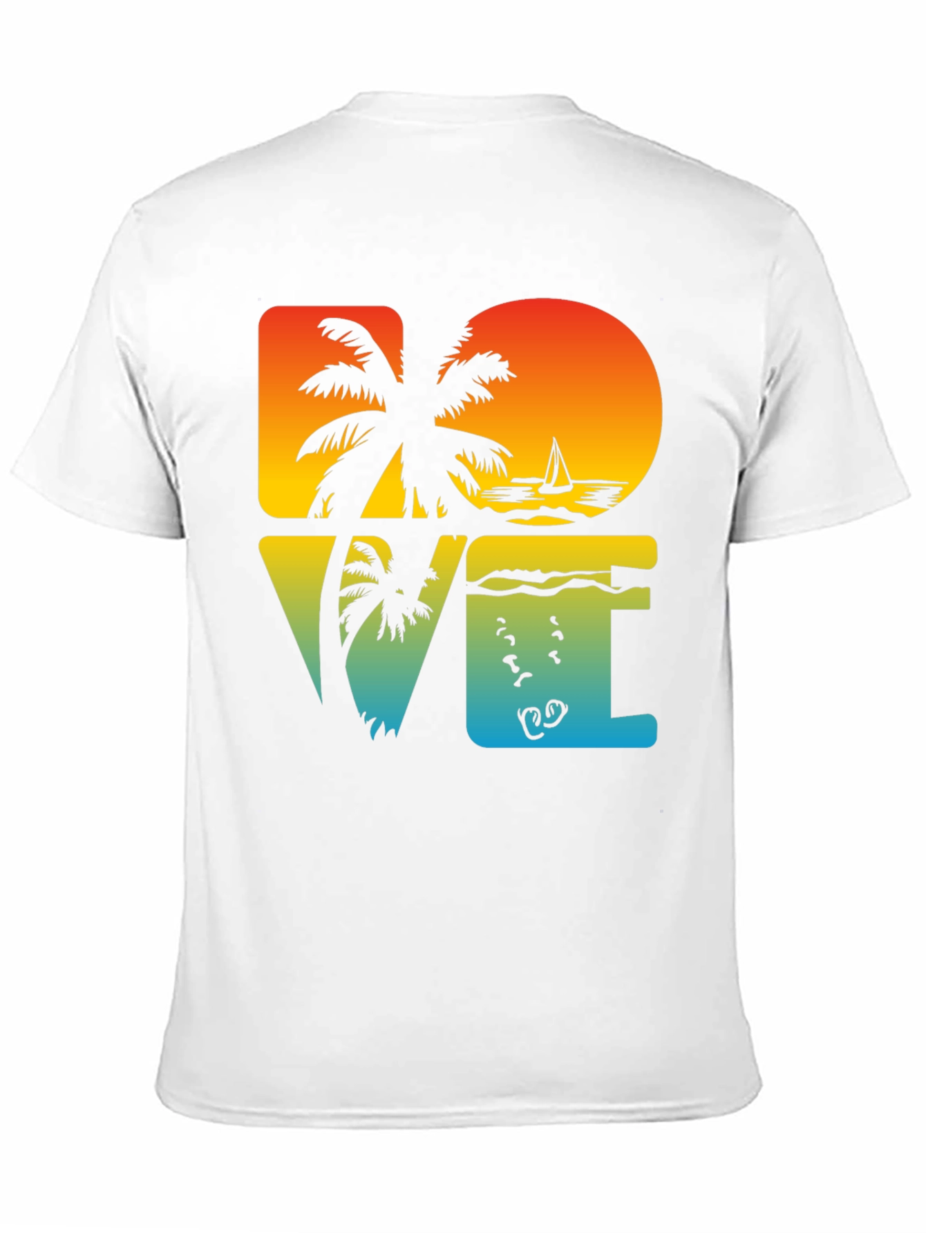 Tropical Dive Love Black Graphic Tee