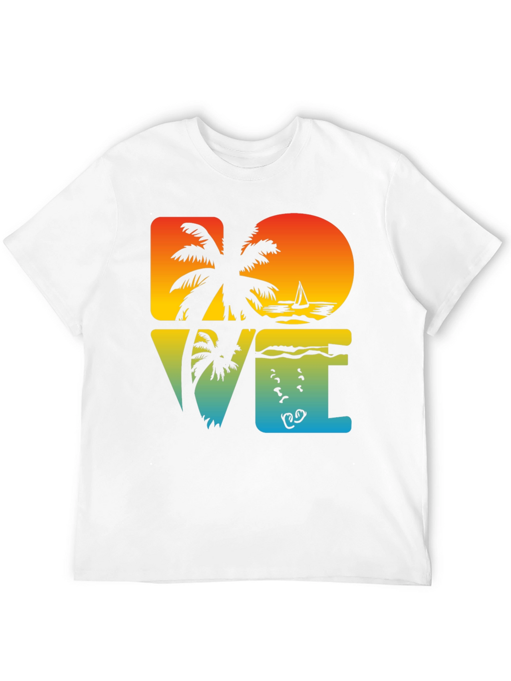 Tropical Dive Love Black Graphic Tee