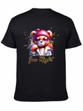 Just Right Bear Graphic Tee - Trendy Unisex T-Shirt