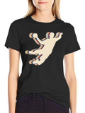 Retro Handball Player Graphic T-Shirt