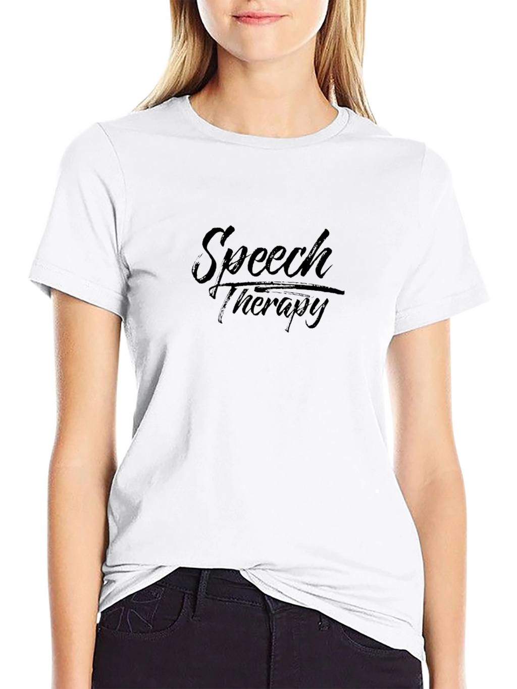 Speech Therapy Black T-Shirt