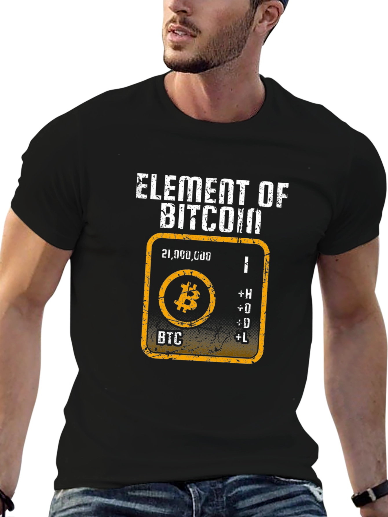 Element of Bitcoin Graphic Tee - Crypto HODL T-Shirt