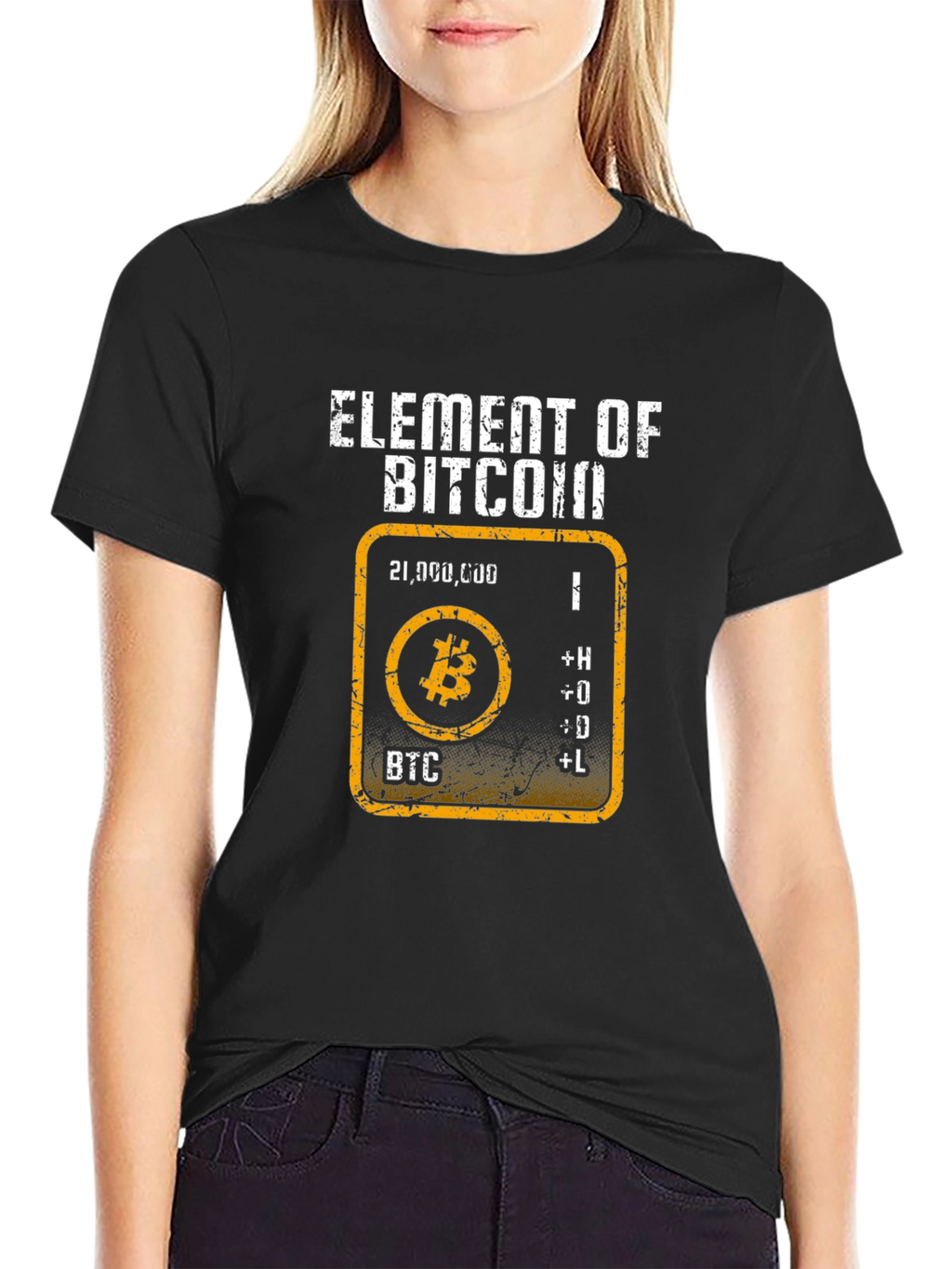 Element of Bitcoin Graphic Tee - Crypto HODL T-Shirt