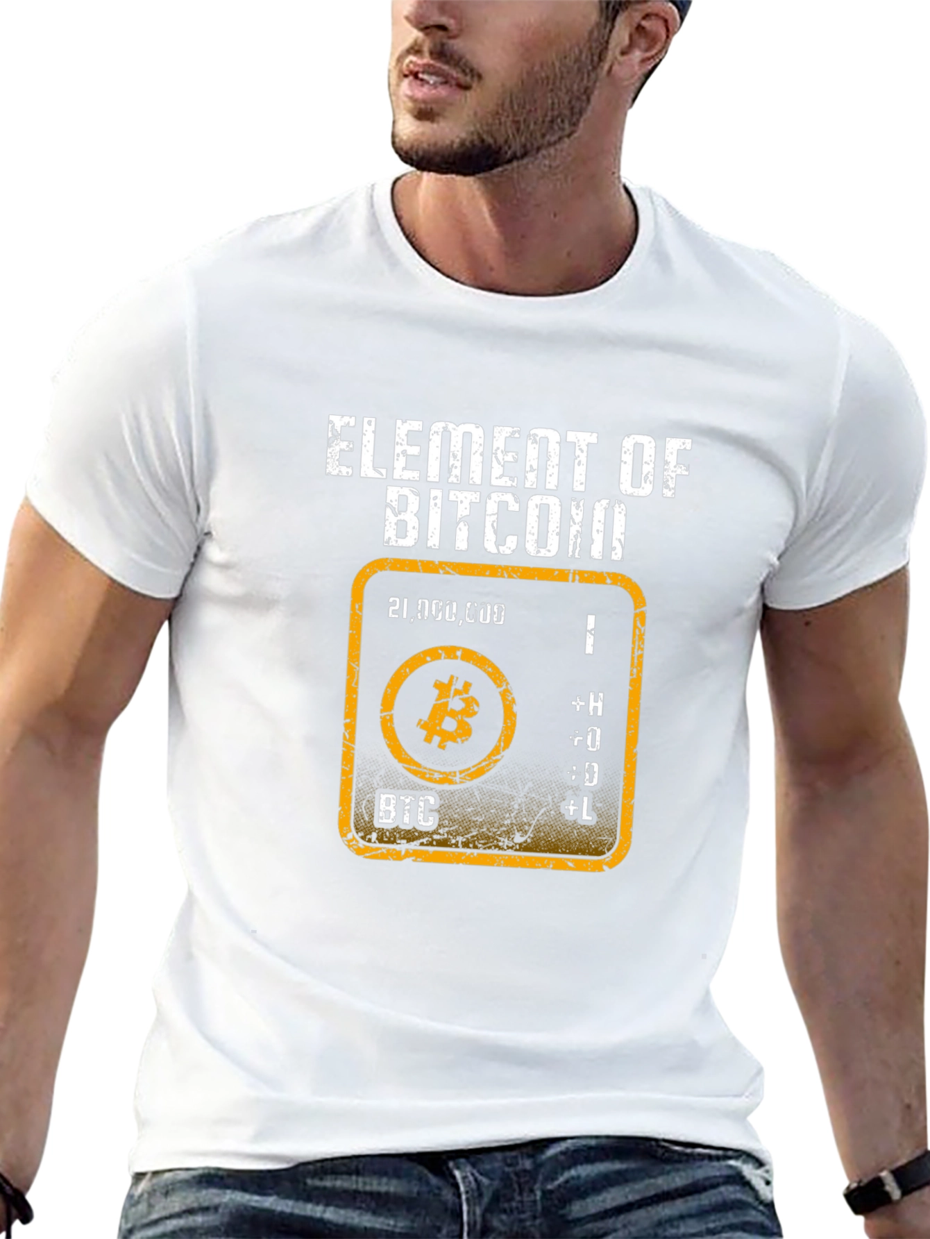 Element of Bitcoin Graphic Tee - Crypto HODL T-Shirt
