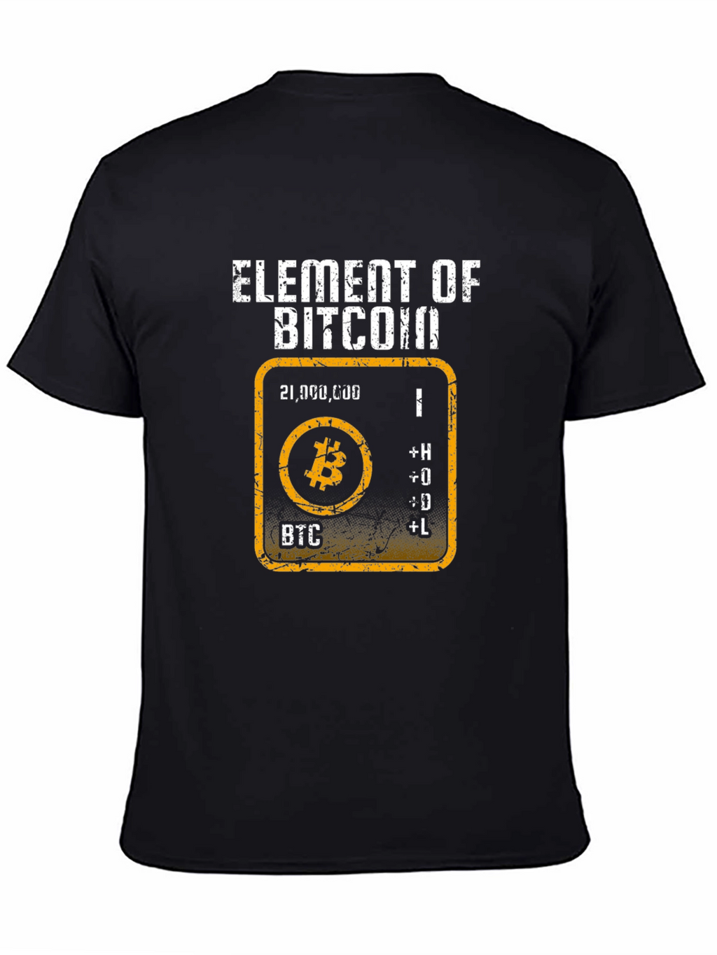 Element of Bitcoin Graphic Tee - Crypto HODL T-Shirt
