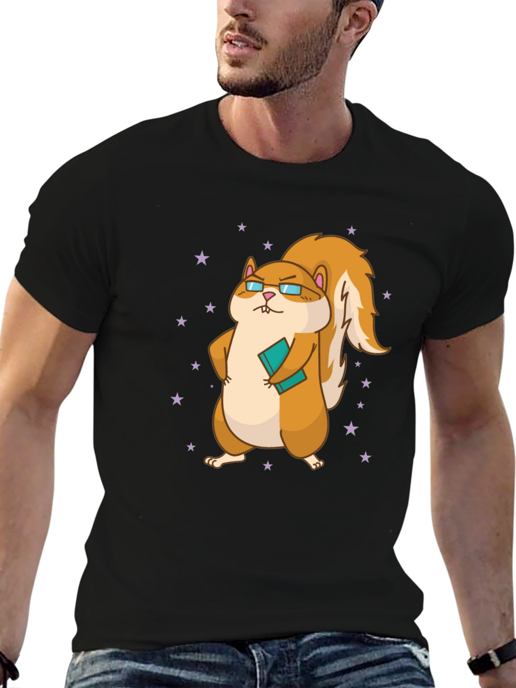 Nerdy Squirrel Graphic Tee