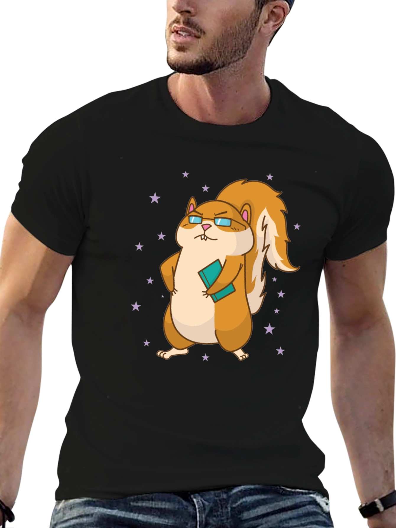Nerdy Squirrel Graphic Tee