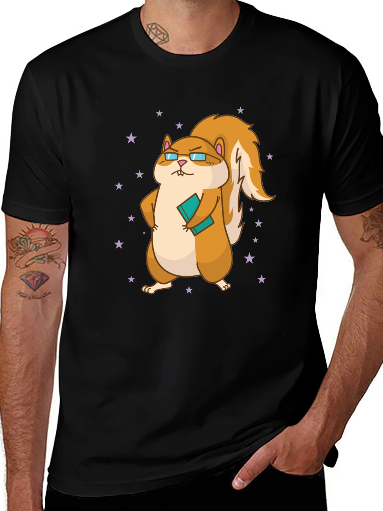 Nerdy Squirrel Graphic Tee