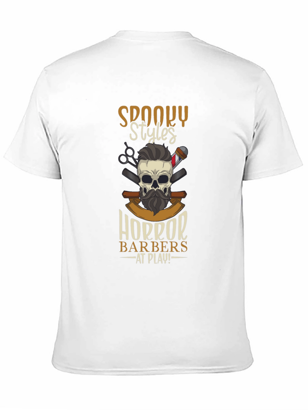 Spooky Styles Horror Barbers T-Shirt