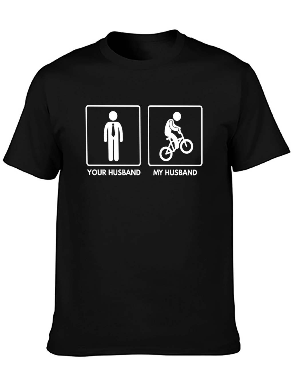 Your Husband My Husband Funny Bike Graphic Tee