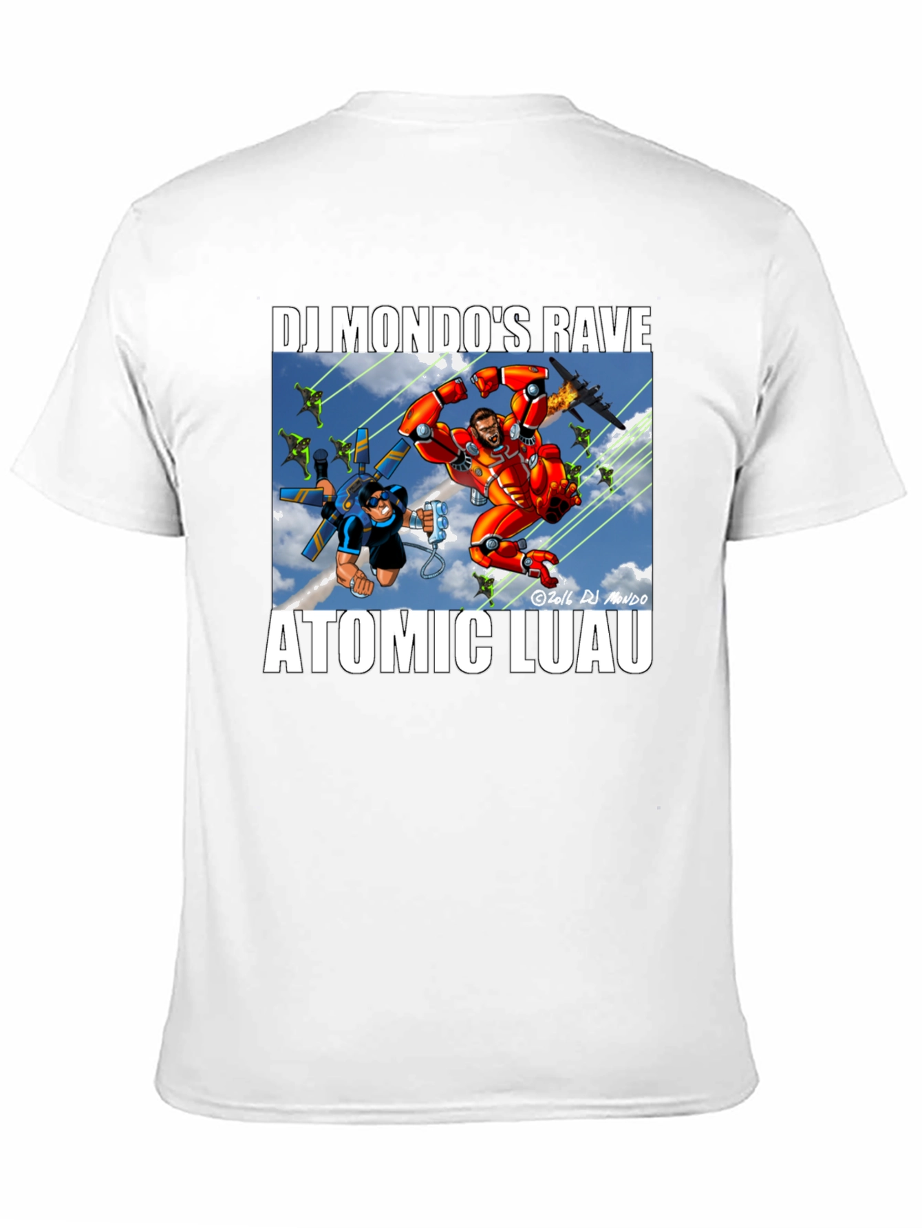 DJ Mondos Rave Atomic Luau Graphic Tee