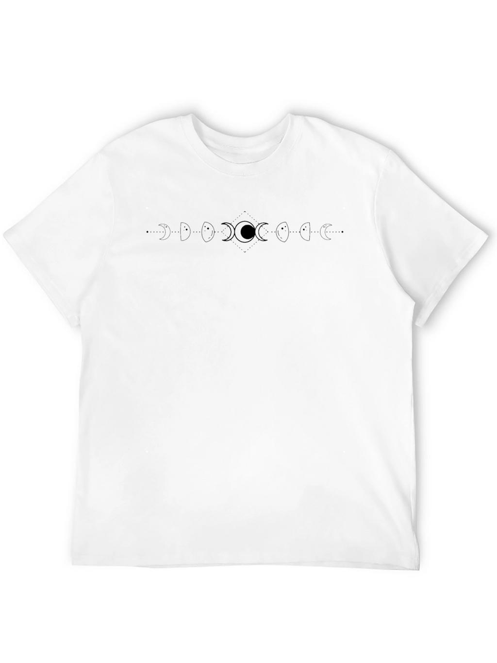 Lunar Cycle Graphic Tee - Black