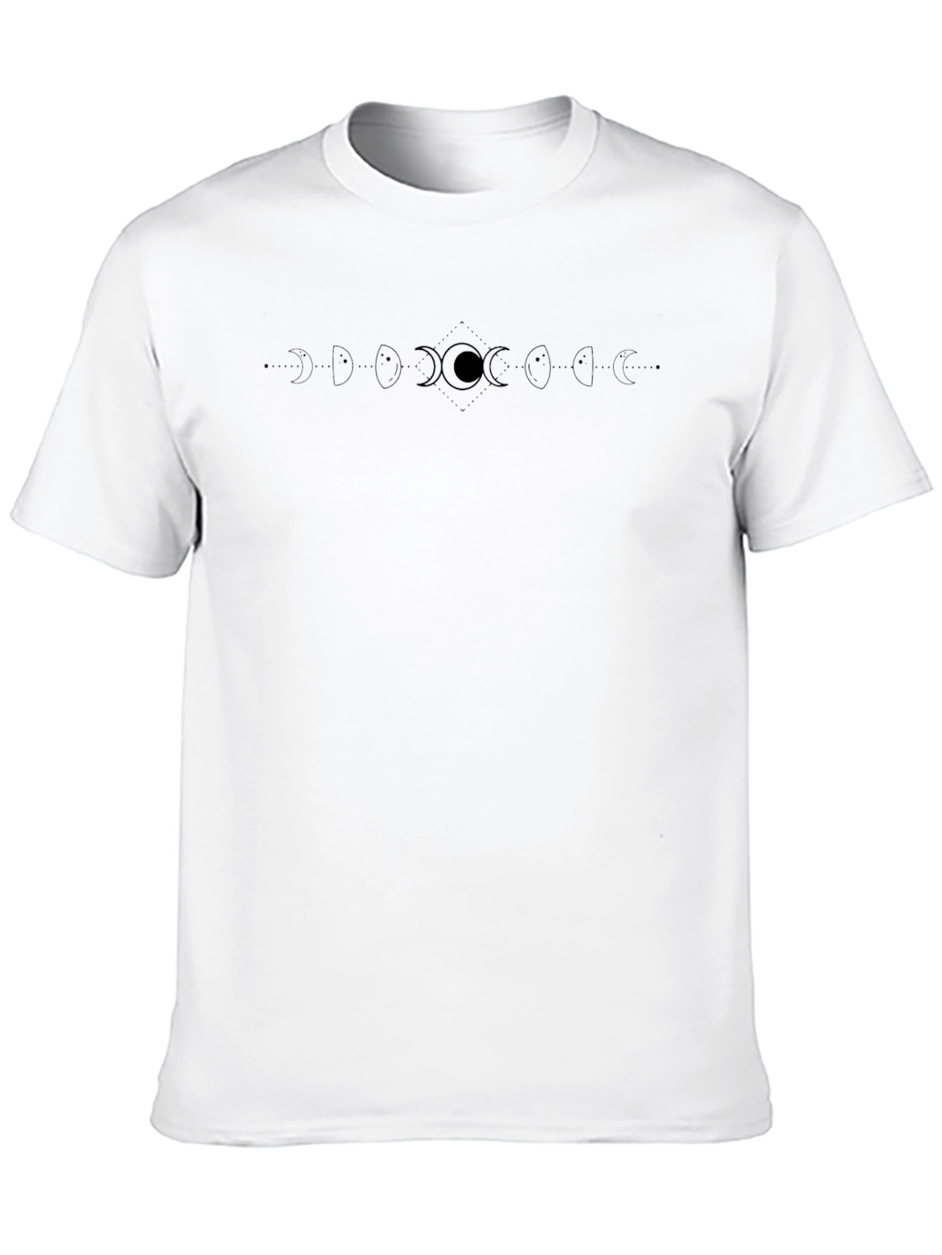 Lunar Cycle Graphic Tee - Black