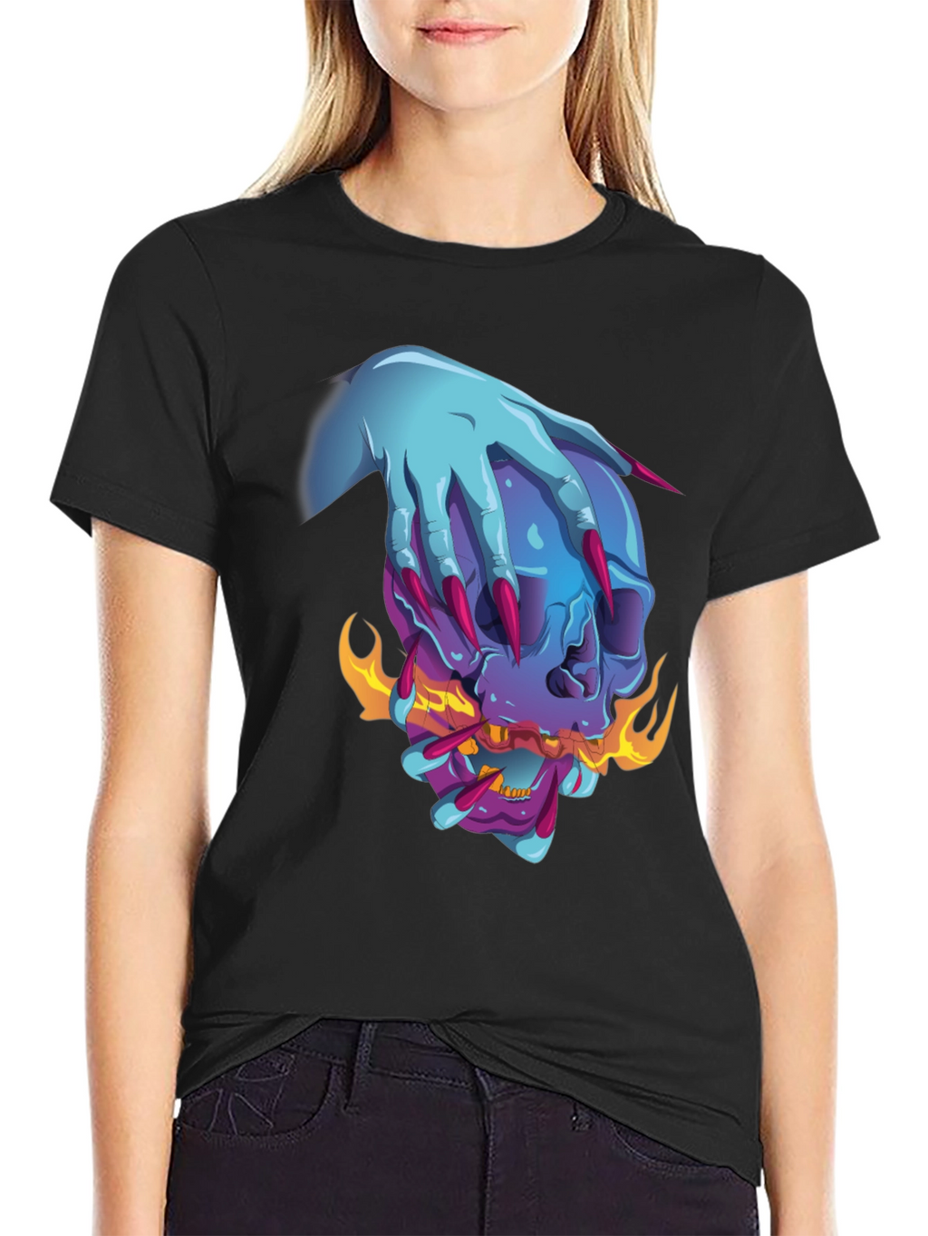 Skull Graphic Tee - Edgy & Unique Design