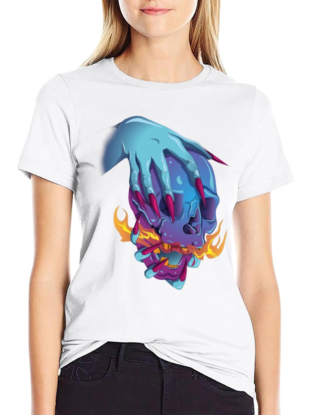 Skull Graphic Tee - Edgy & Unique Design