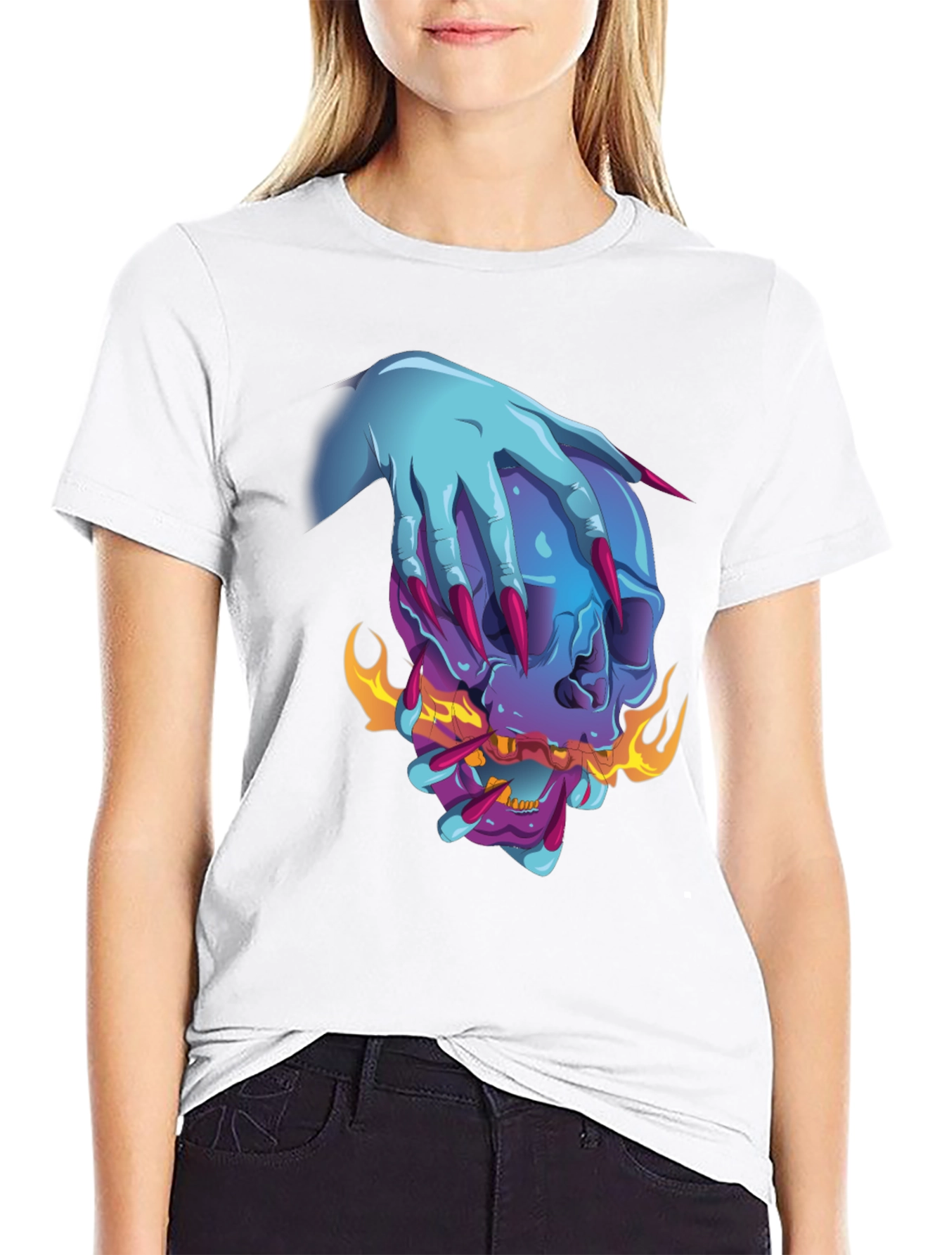 Skull Graphic Tee - Edgy & Unique Design