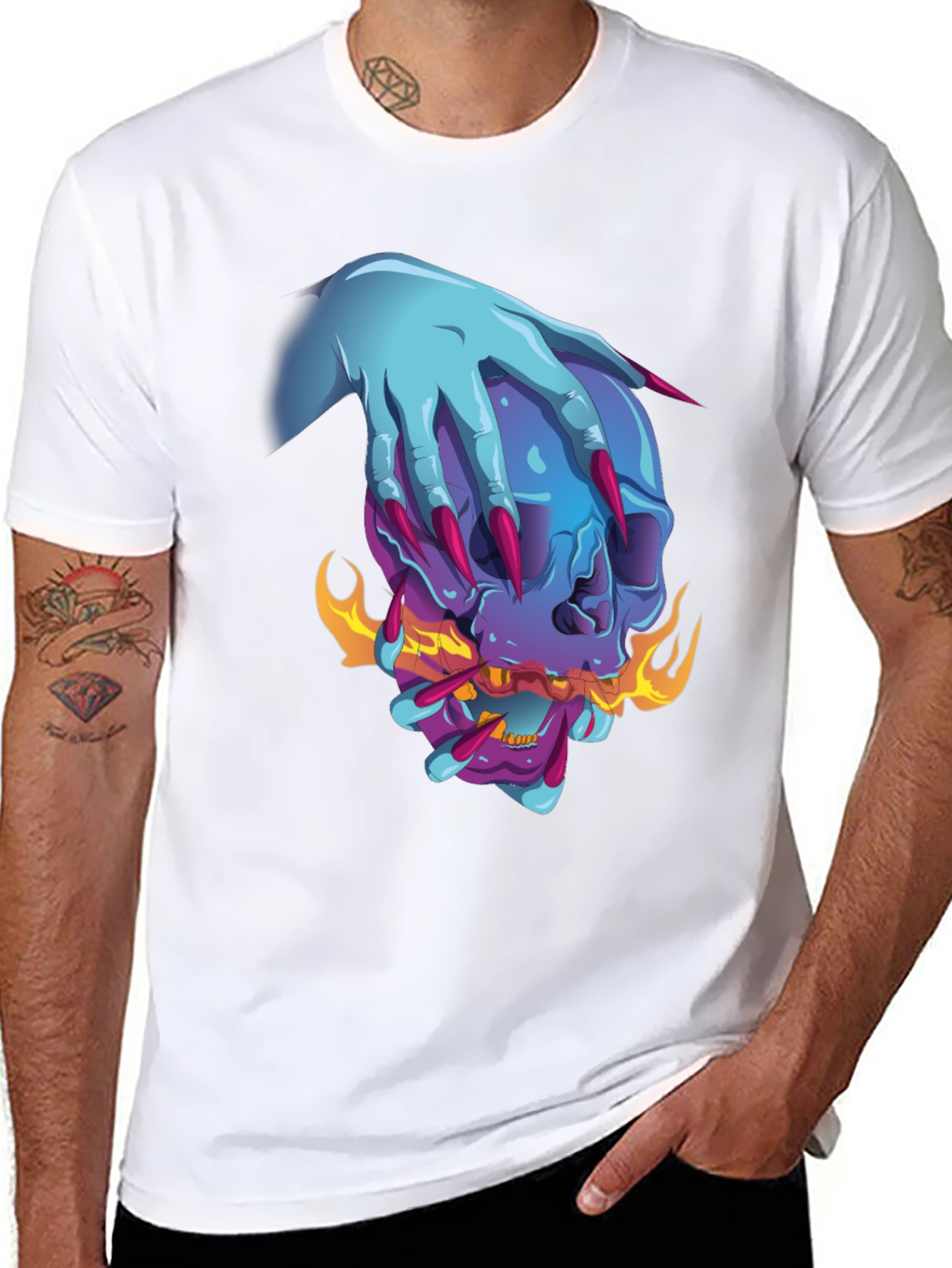 Skull Graphic Tee - Edgy & Unique Design