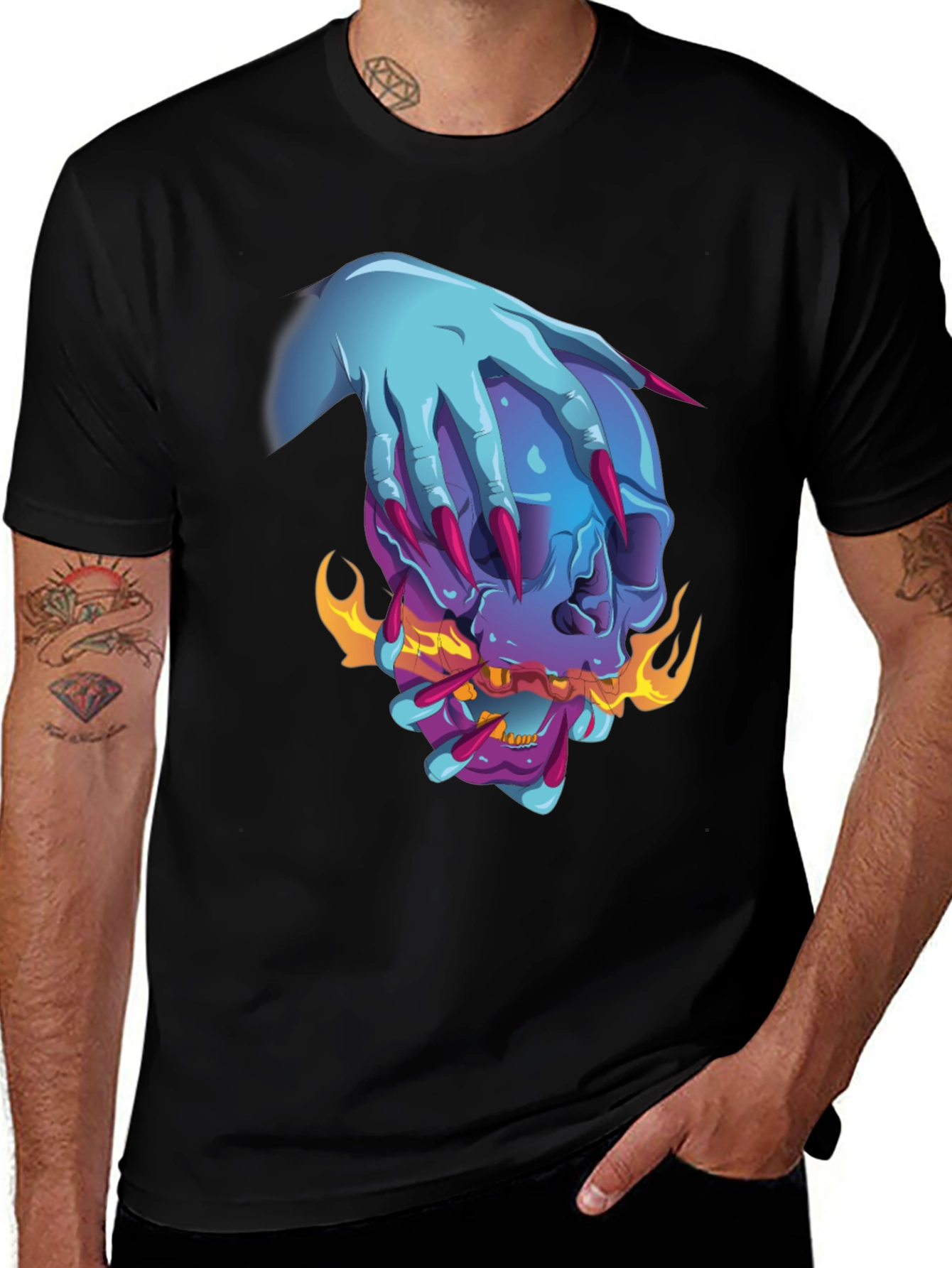 Skull Graphic Tee - Edgy & Unique Design