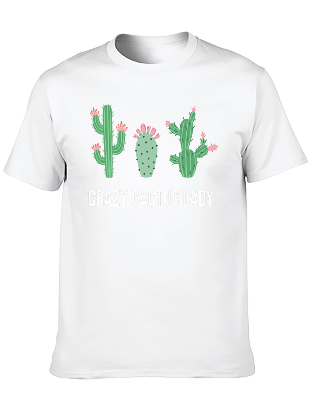 Crazy Cactus Lady Black Graphic Tee