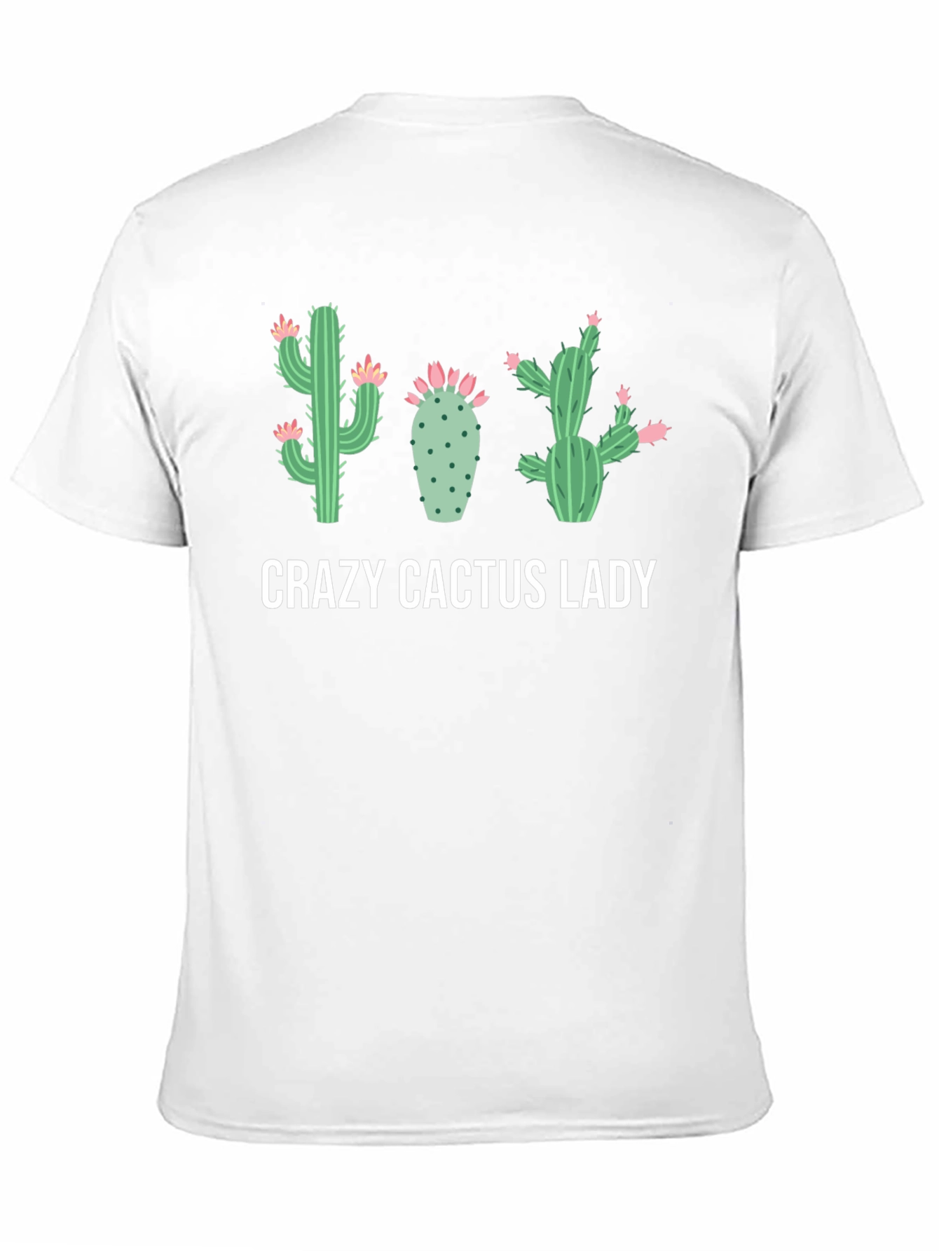 Crazy Cactus Lady Black Graphic Tee