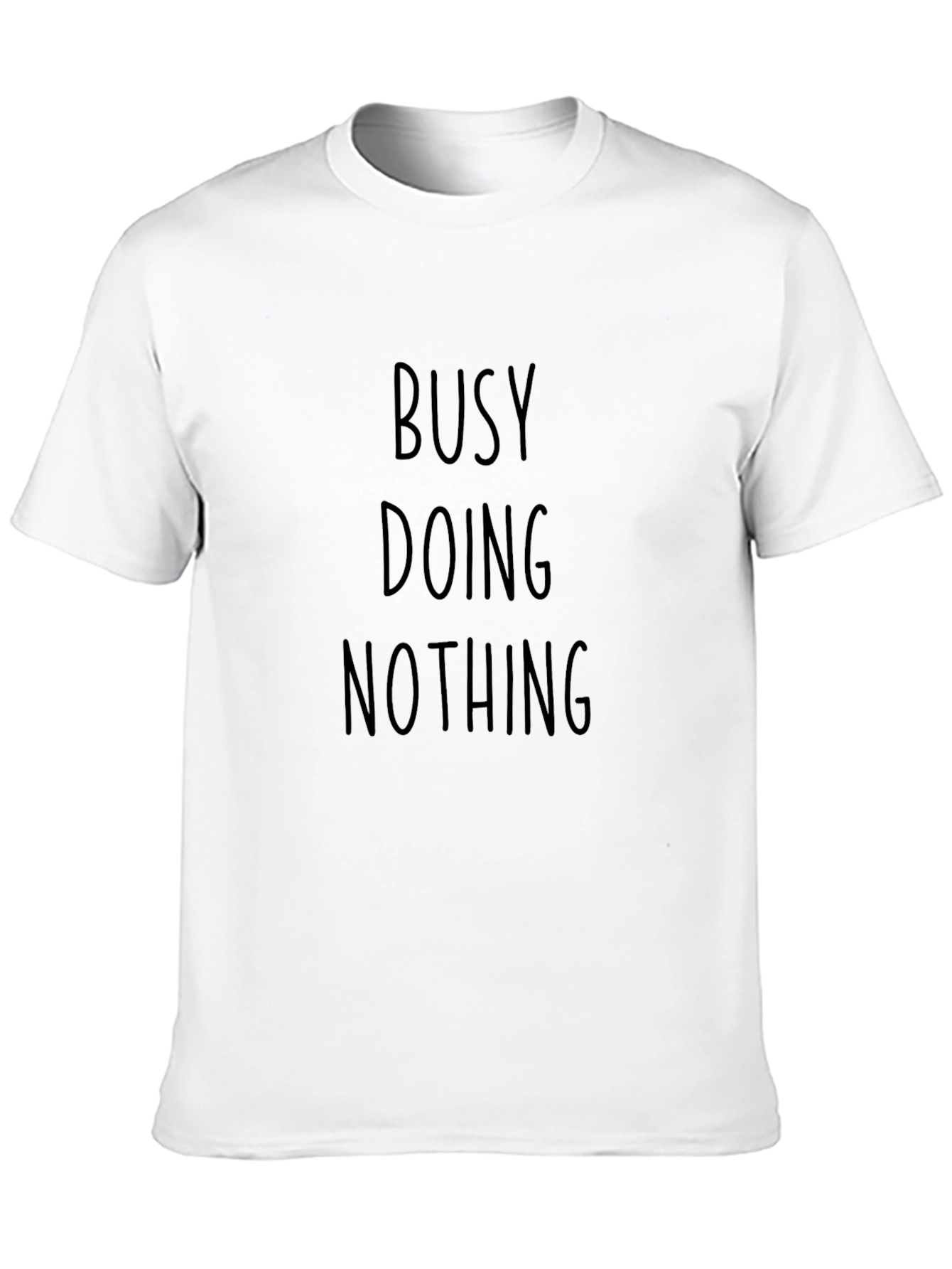Busy Doing Nothing Black Graphic Tee