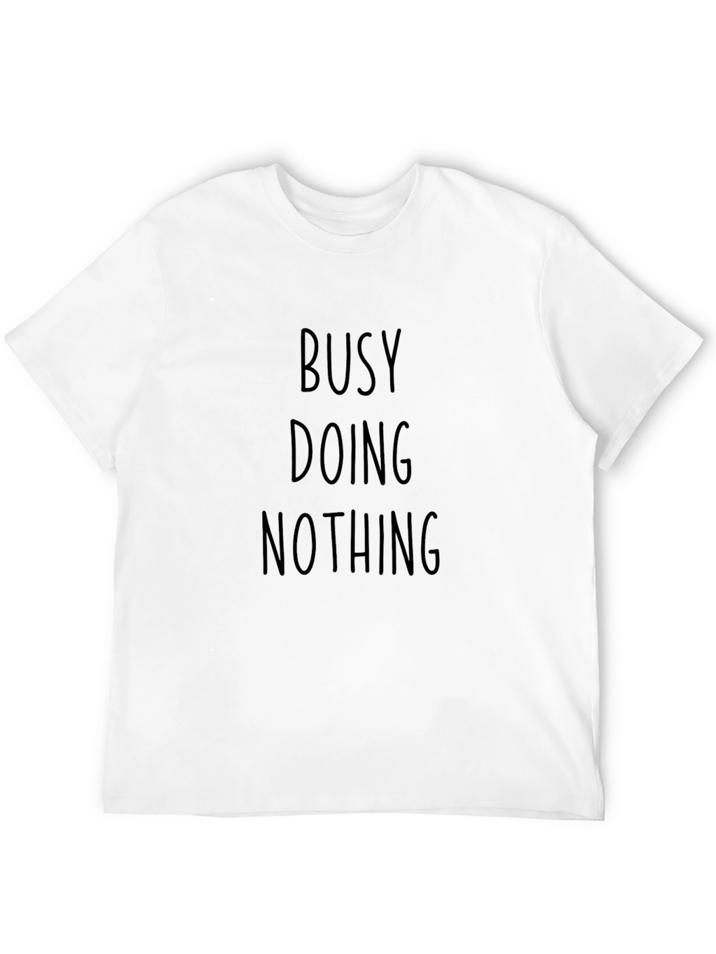 Busy Doing Nothing Black Graphic Tee