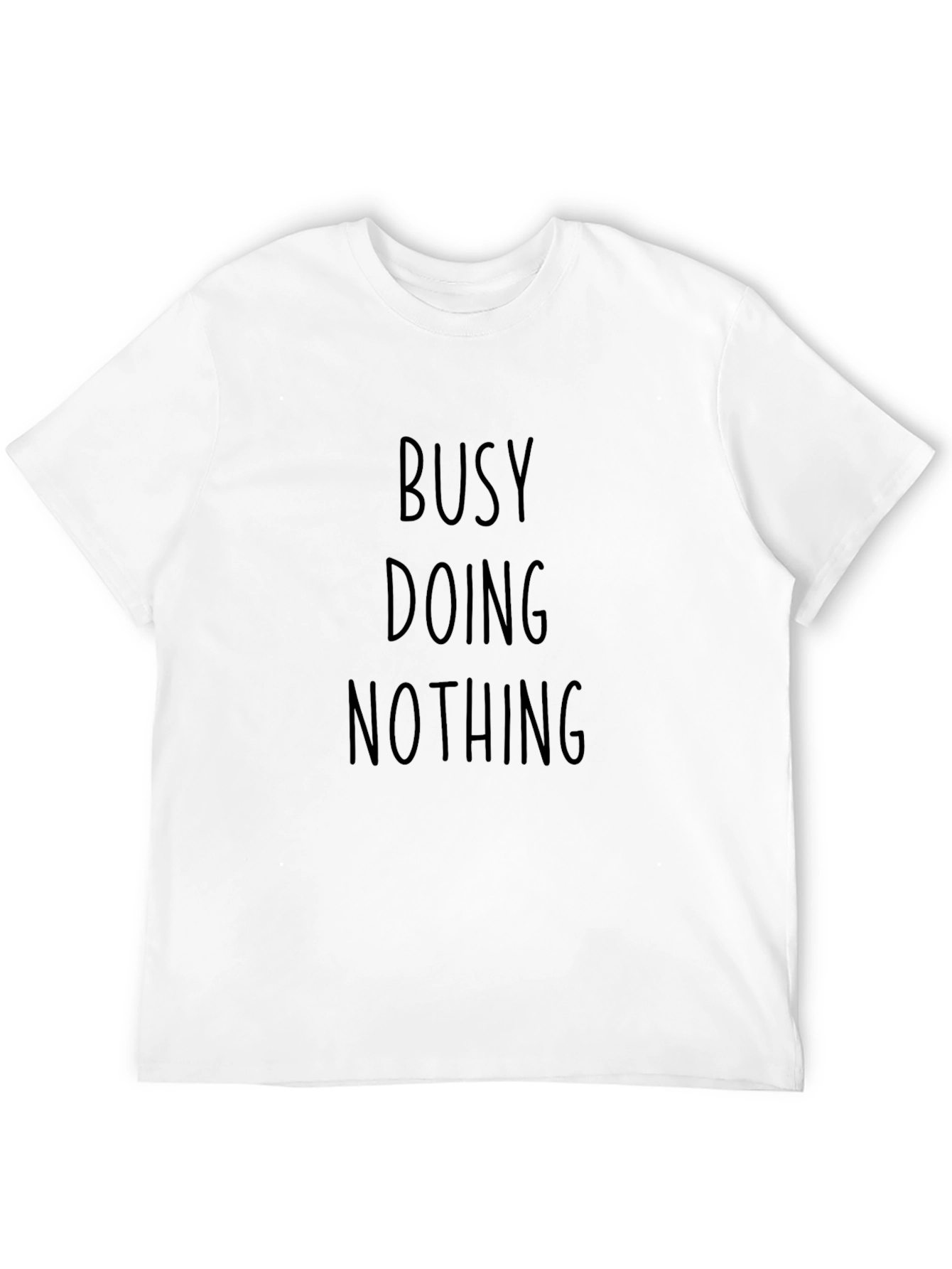 Busy Doing Nothing Black Graphic Tee