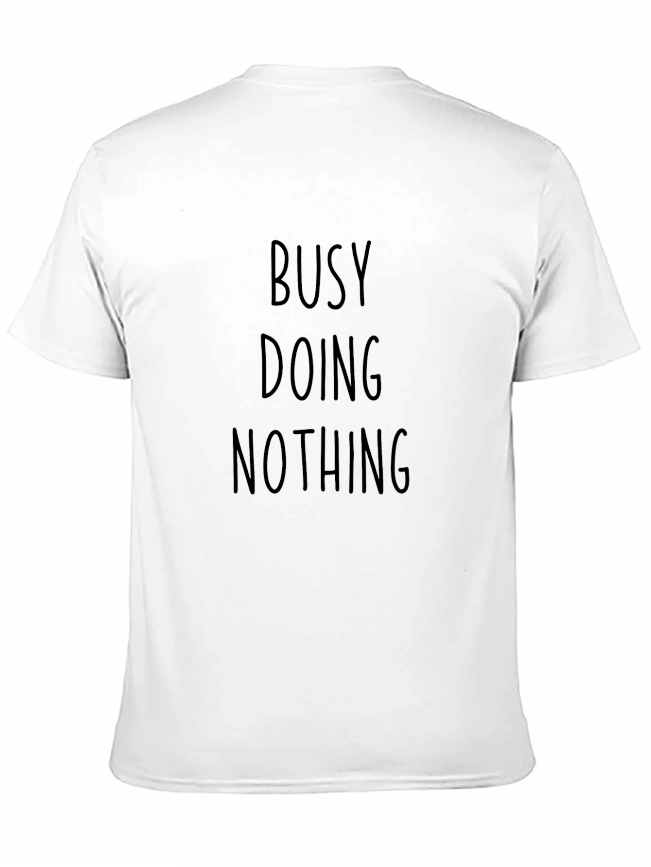Busy Doing Nothing Black Graphic Tee