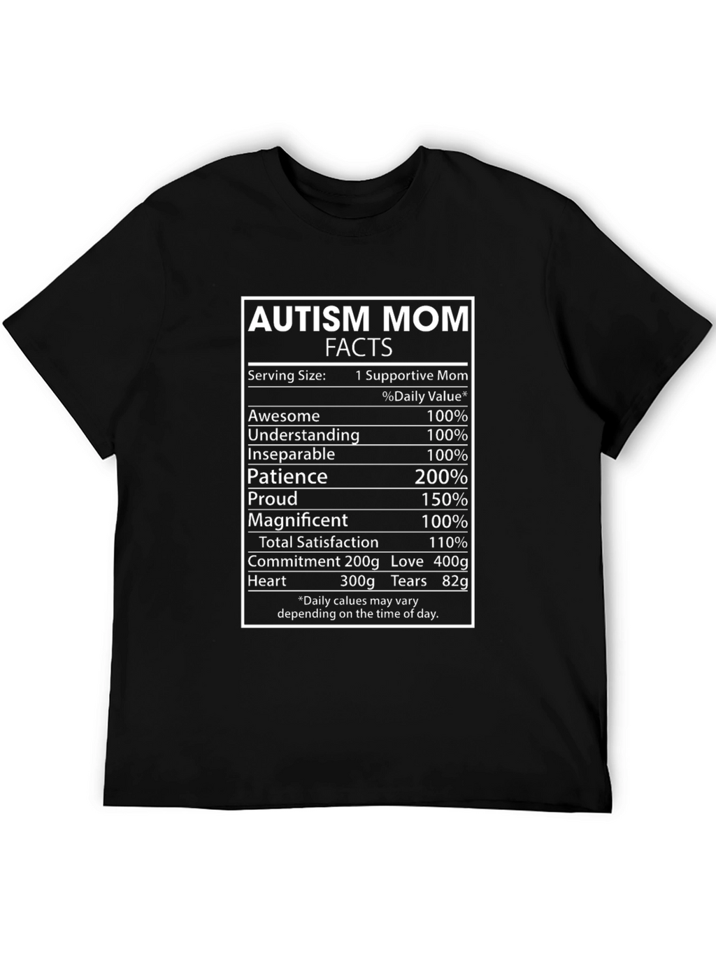 Autism Mom Facts T-Shirt: Supportive & Awesome