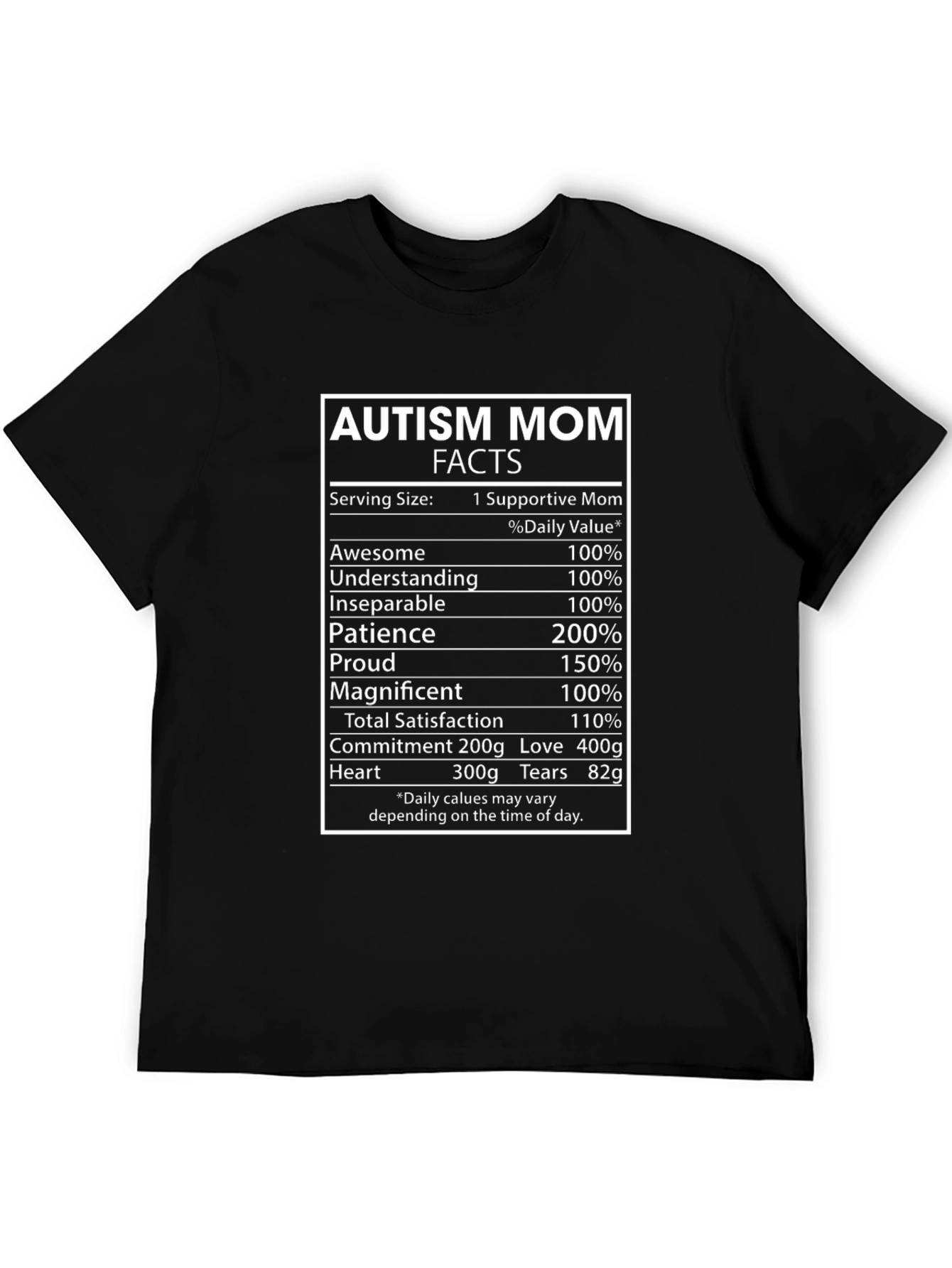 Autism Mom Facts T-Shirt: Supportive & Awesome