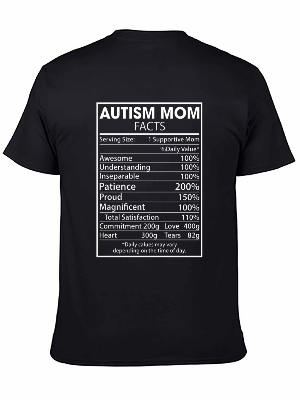 Autism Mom Facts T-Shirt: Supportive & Awesome
