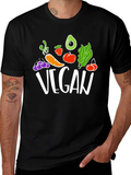Vegan T-Shirt: Fruits & Vegetables Design