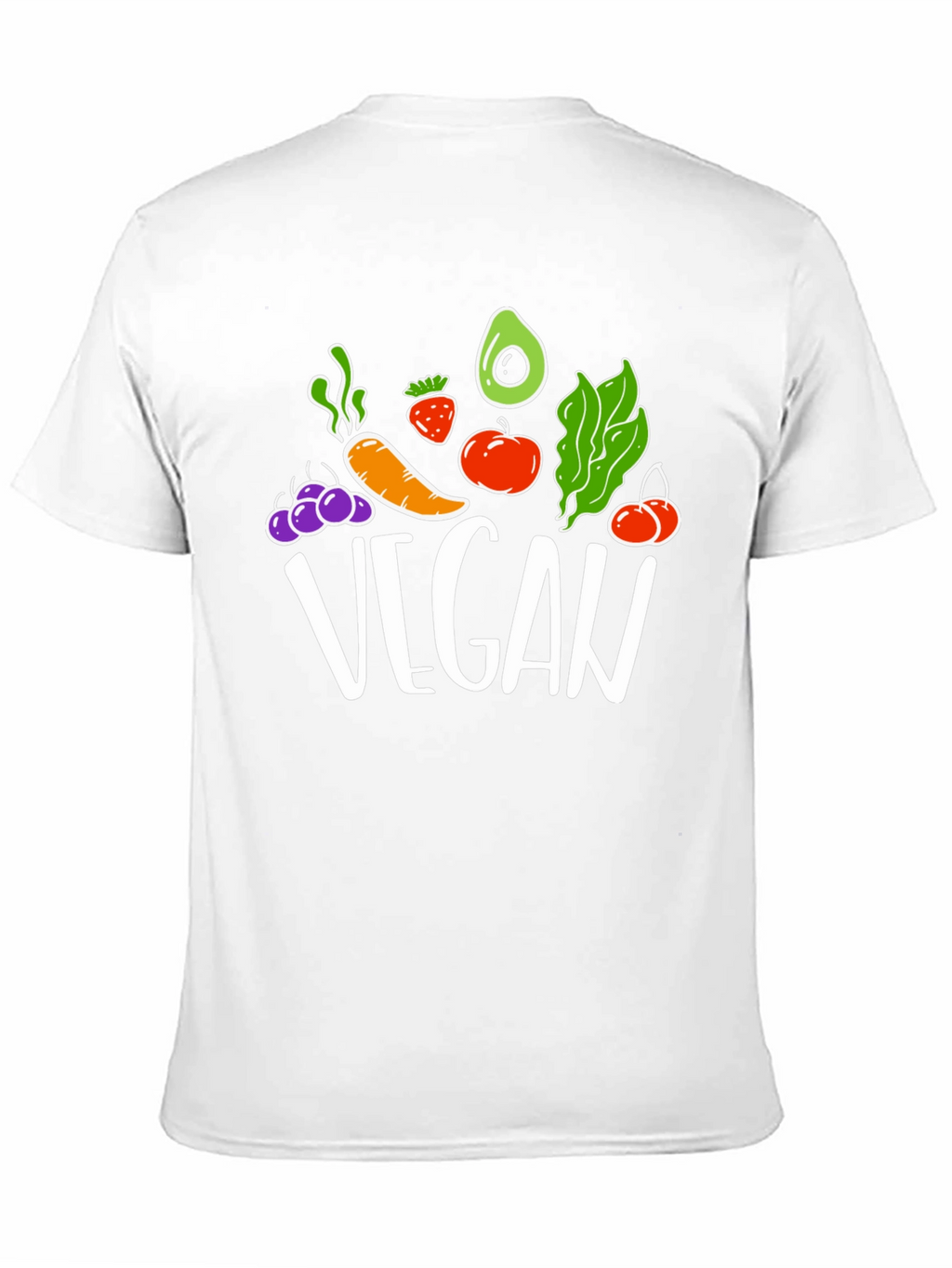 Vegan T-Shirt: Fruits & Vegetables Design
