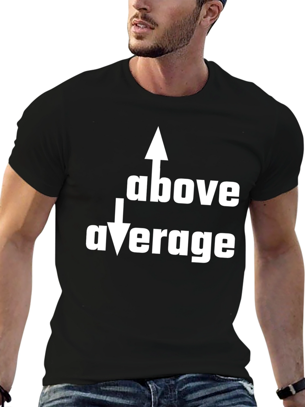 Above Average Funny Graphic Tee