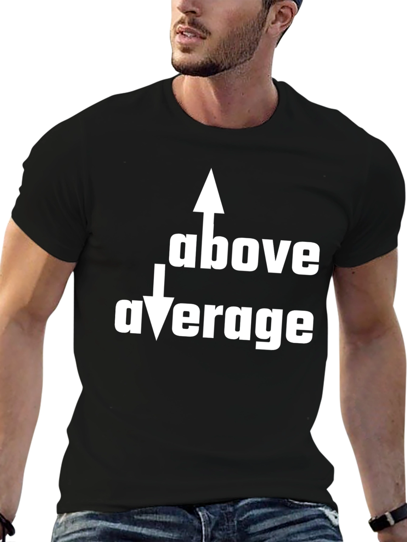 Above Average Funny Graphic Tee