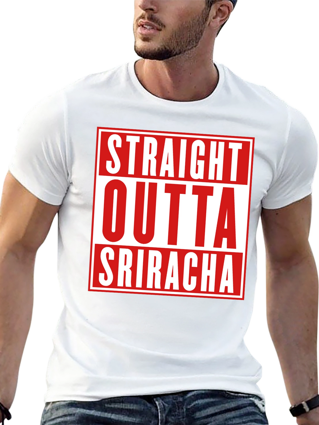 Straight Outta Sriracha Graphic Tee