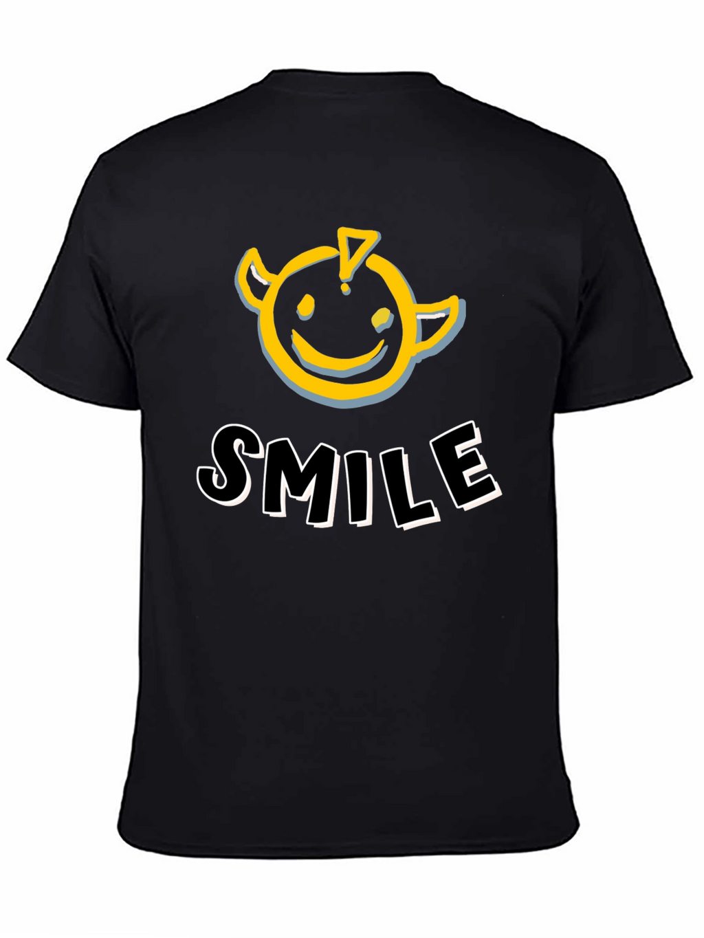 Smiley Face Graphic Tee - Devilish Grin Shirt
