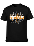 Game On Black T-Shirt - Retro Style Graphic Tee