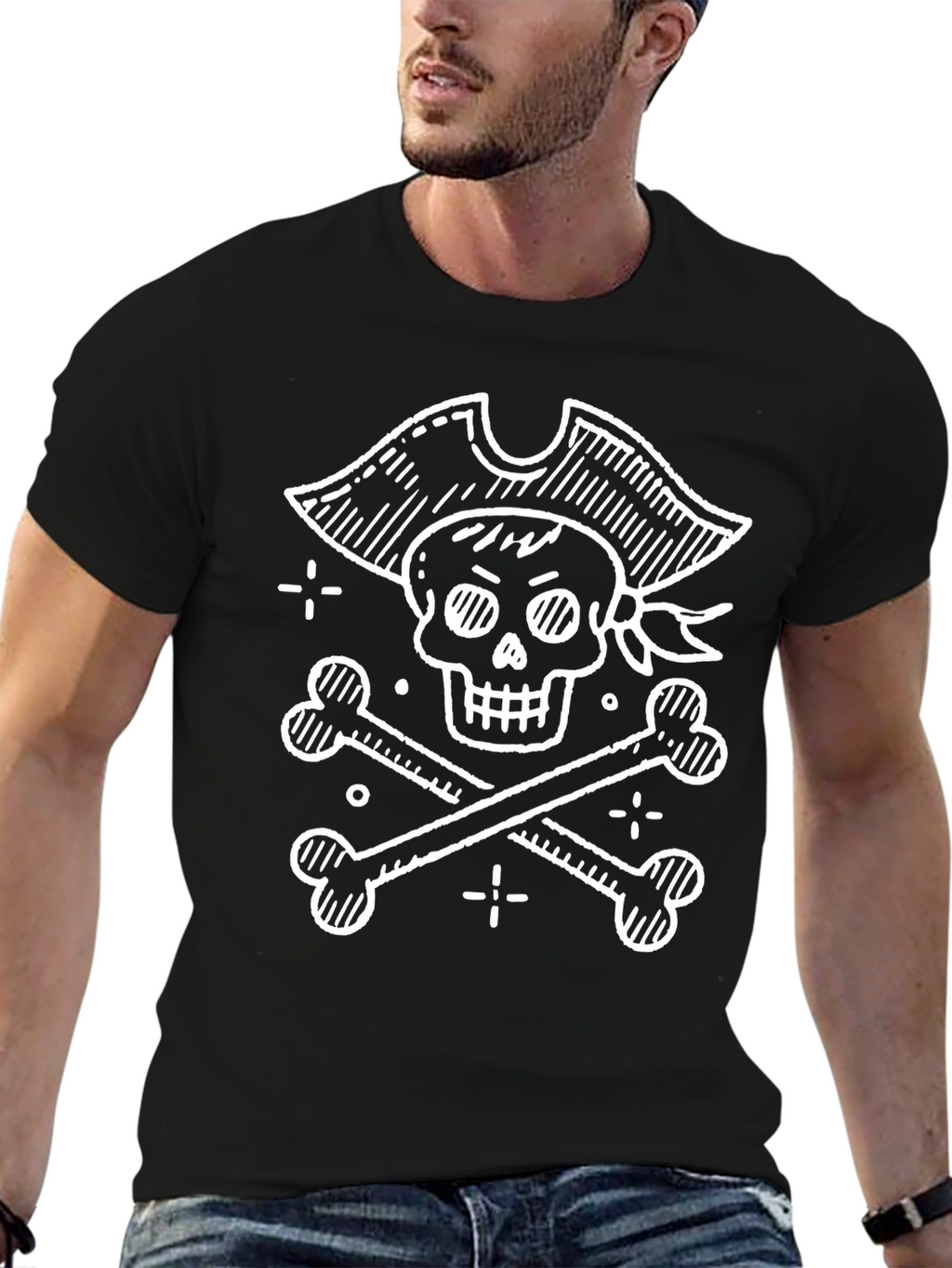 Pirate Skull & Crossbones Graphic Tee