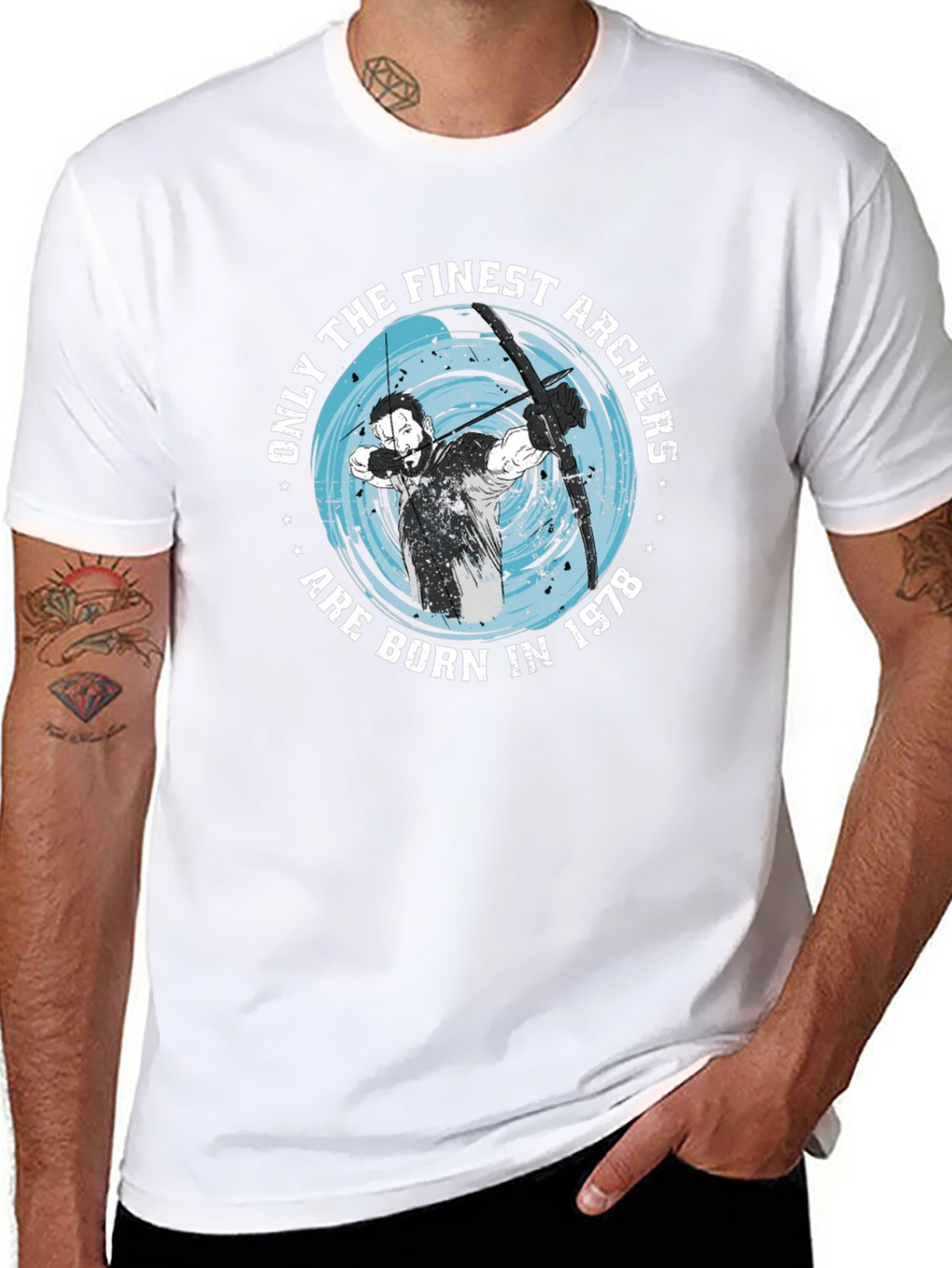 Finest Archers Born in 1978 Black T-Shirt