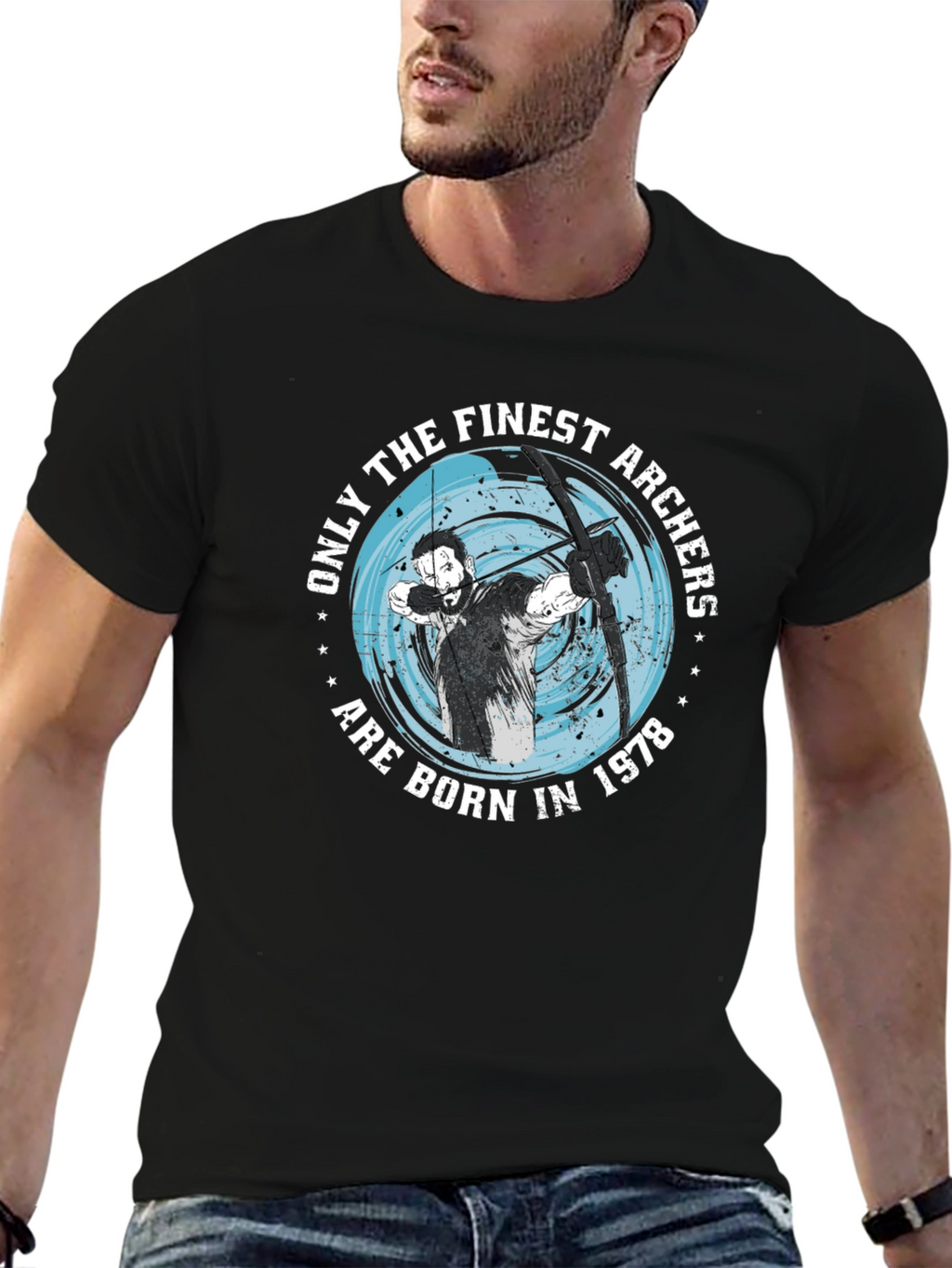 Finest Archers Born in 1978 Black T-Shirt