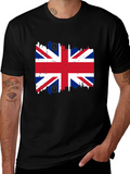 Union Jack Flag Graphic T-Shirt - Distressed Print