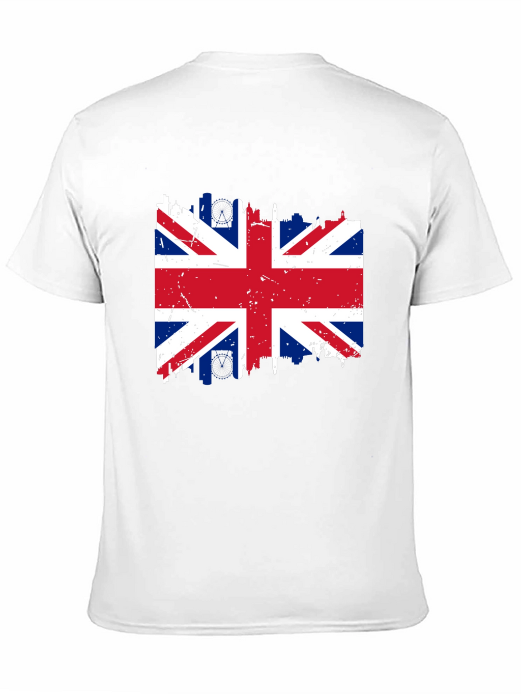 Union Jack Flag Graphic T-Shirt - Distressed Print