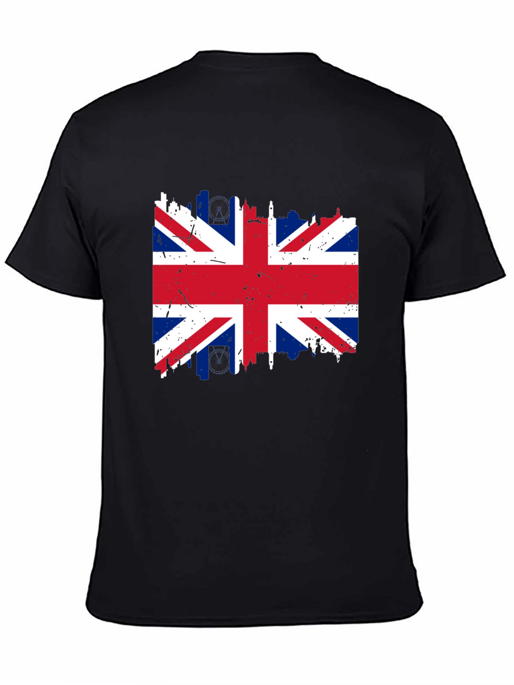 Union Jack Flag Graphic T-Shirt - Distressed Print