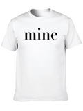Mine Graphic Tee - Minimalist Black T-Shirt