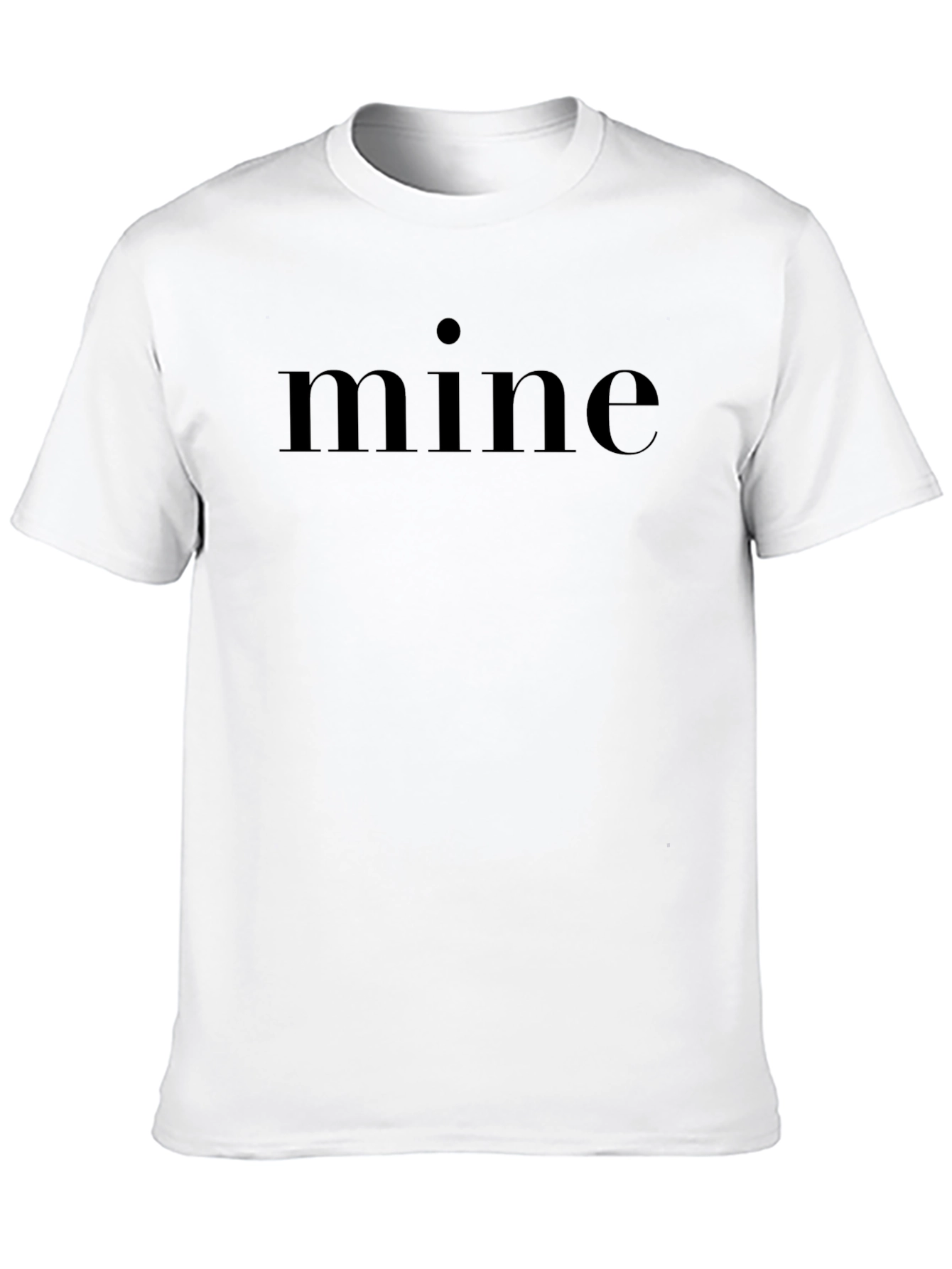 Mine Graphic Tee - Minimalist Black T-Shirt